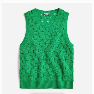 J.Crew Cashmere pointelle sweater shell